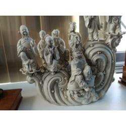 chinees porcelein/beeldengroep blanc de chine