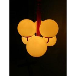 Retro Vintage Jaren 70 bollen hang lamp