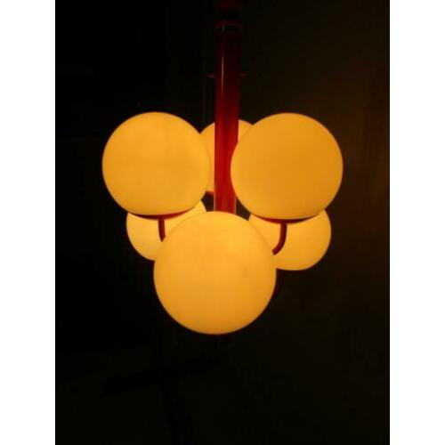 Retro Vintage Jaren 70 bollen hang lamp
