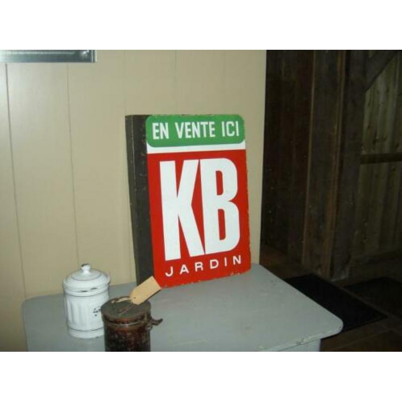 Emaille reclamebord kb jardin