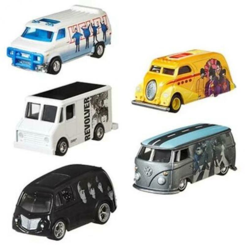 H707 Beatles Complete Set of 5 Album Models 2019 Hot Wheels