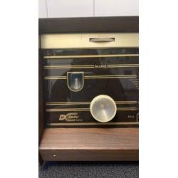 Oude Phillips bi ampli stereo gramm buizenradio