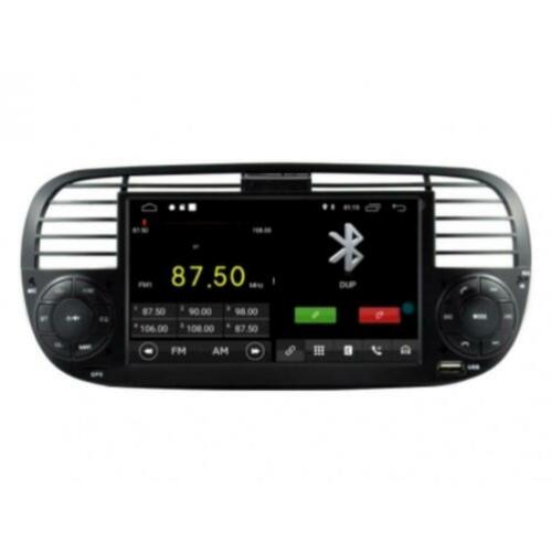 navigatie fiat 500 2010 carkit touchscreen android 9 zwart