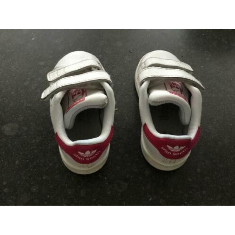Adidas stan smith maat 21 UK 5K wit roze sneakers sneaker