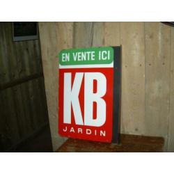 Emaille reclamebord kb jardin