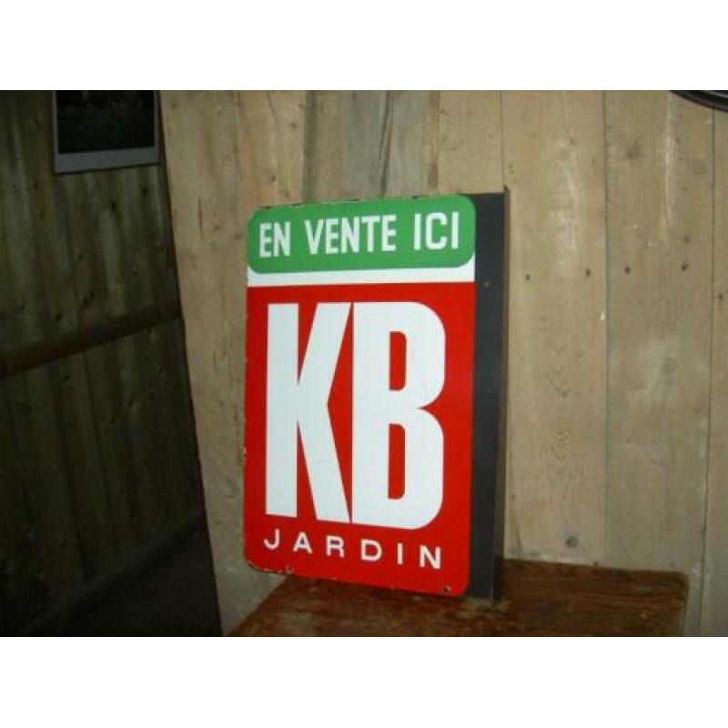 Emaille reclamebord kb jardin