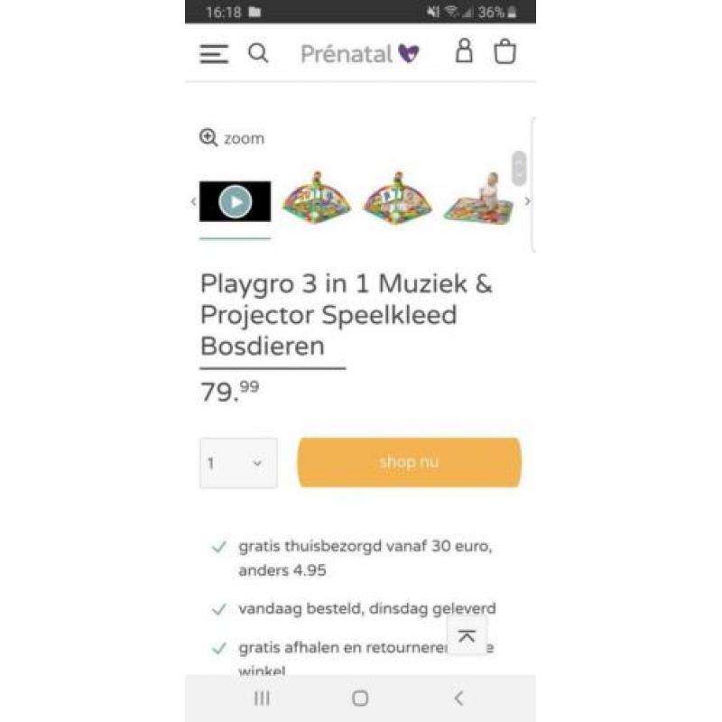 Playgro speelkleed 3 in 1
