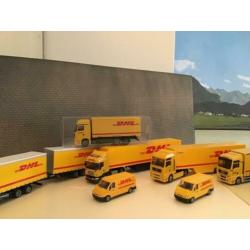 DHL vrachtwagens 1/87