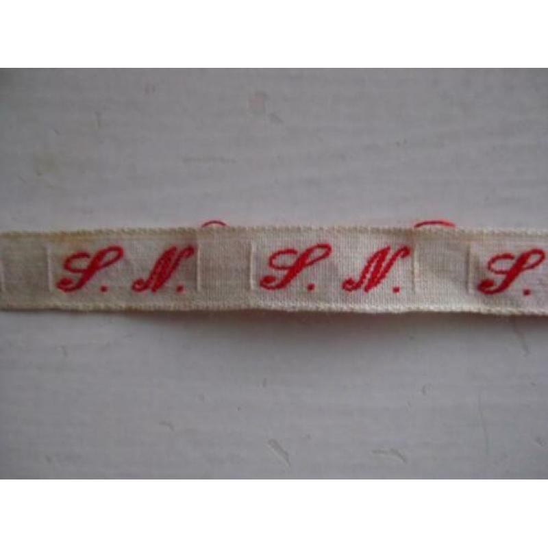 Oude Katoenen Letters voor in Kleding