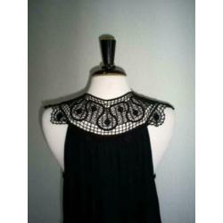 NIEUW !!! met labels vest / gilet mt. 36-38 met kant