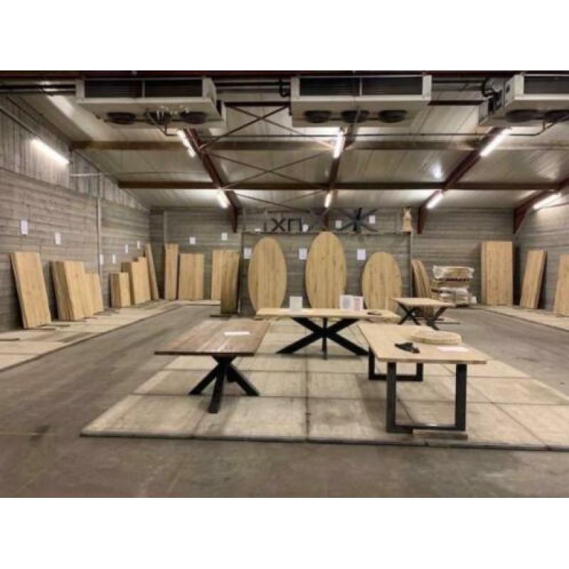 Boomstamtafel boomstam tafel eiken tafels 10%openingskorting