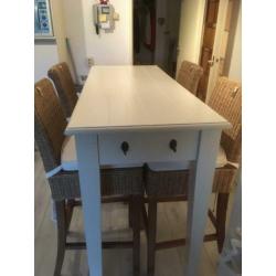 Rivièra Maison bar tafel met 4 krukken