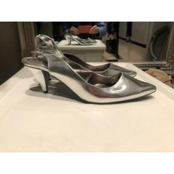 Zilvere muiltjes maat 39 Zara