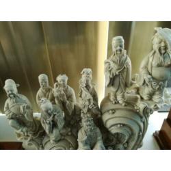 chinees porcelein/beeldengroep blanc de chine