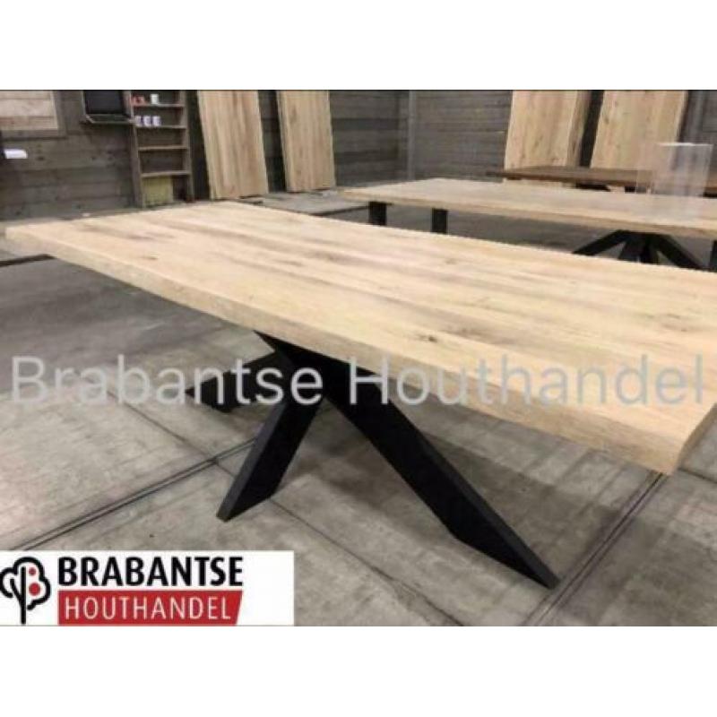 Boomstamtafel boomstam tafel eiken tafels 10%openingskorting