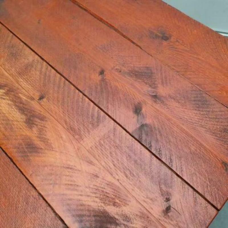 Houten tafel salontafel bijzettafel 84x76 cm