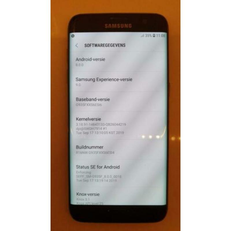 Samsung Galaxy S7 Edge (32gb) zwart incl cover en 64gb SD