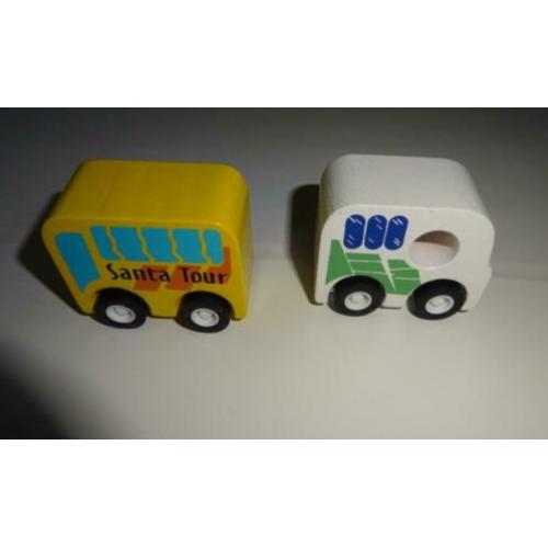 Santoys massief houten speelgoed Santa Tour “Nieuw” 2 stuks.