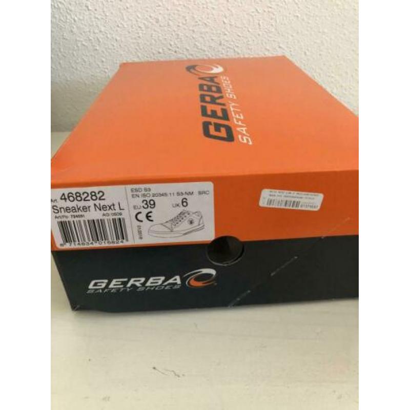 Nieuwen Gerba Veilgheid Sneakers S3 / ESD. Maat 39