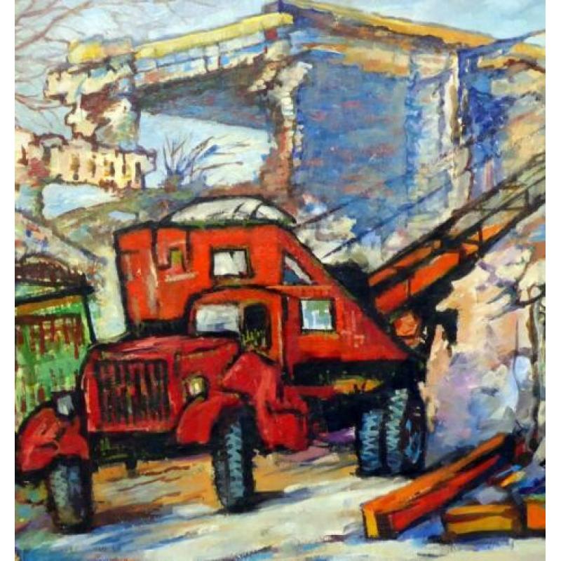 Schilderij van Jan Meijer, Nederlandse kunstenaar van 1964