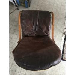 Mid century design schommel stoel van Paul Tuttle