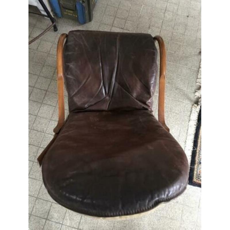 Mid century design schommel stoel van Paul Tuttle