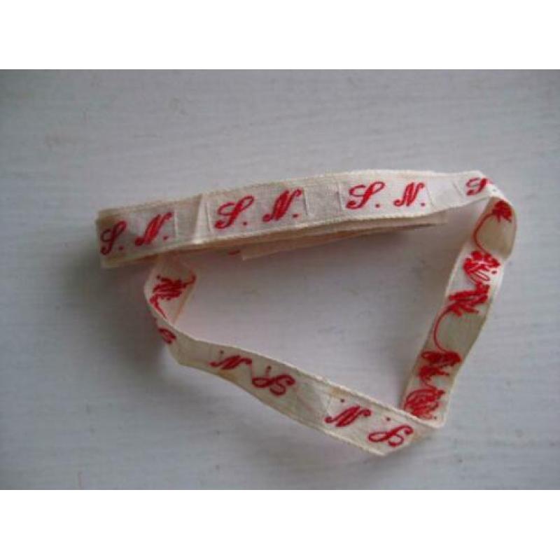 Oude Katoenen Letters voor in Kleding