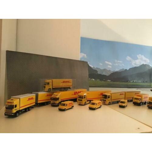 DHL vrachtwagens 1/87