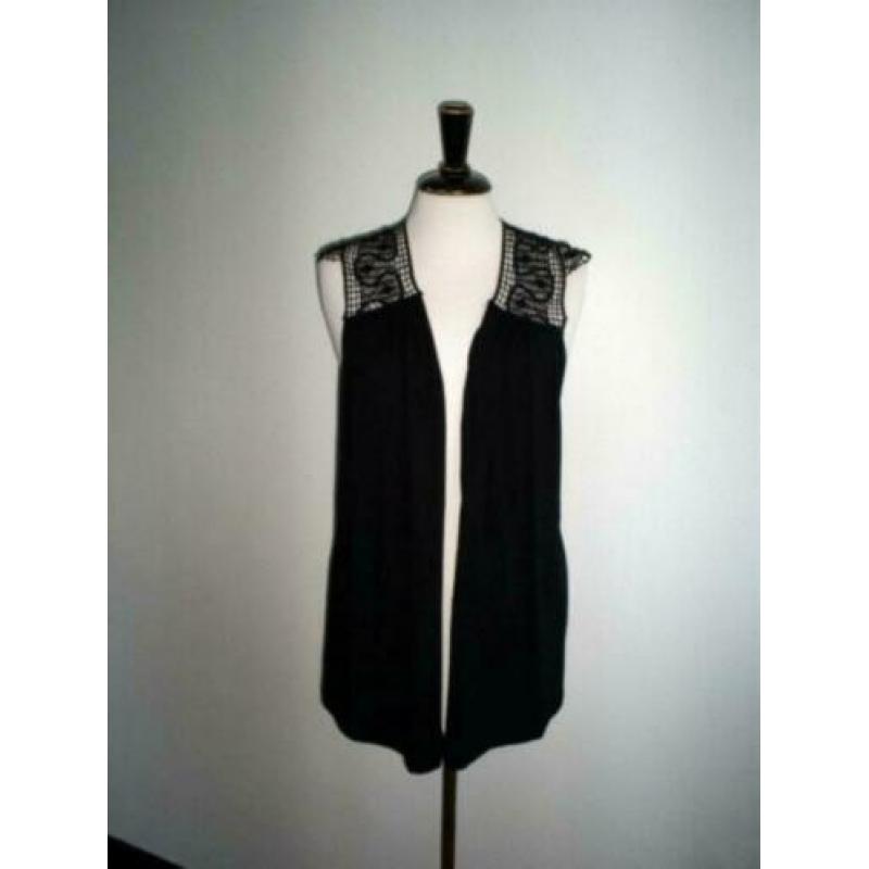 NIEUW !!! met labels vest / gilet mt. 36-38 met kant