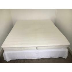 Tweepersoons boxspring met matrassen gratis af te halen