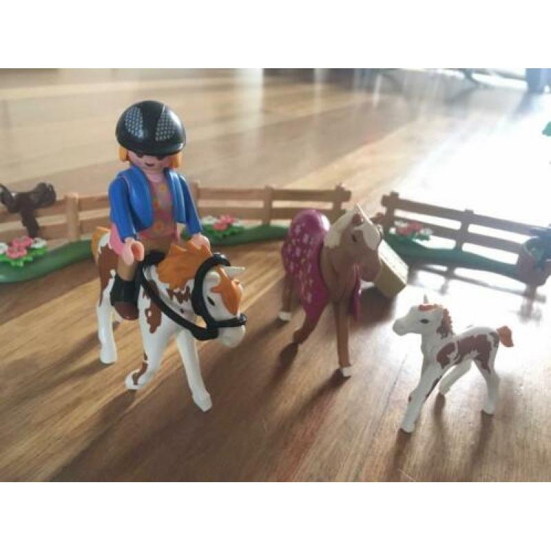 Playmobil 5227 Paddock met paardenfamilie COMPLEET