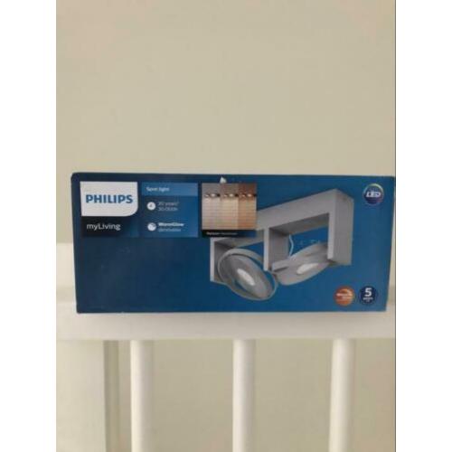 Opbouwspot Philips myLiving Particon Warmglow LED 2-spot