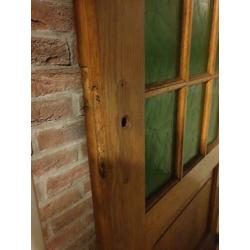 2x hardhouten deuren hoog 211,5 / 82,5 breed.