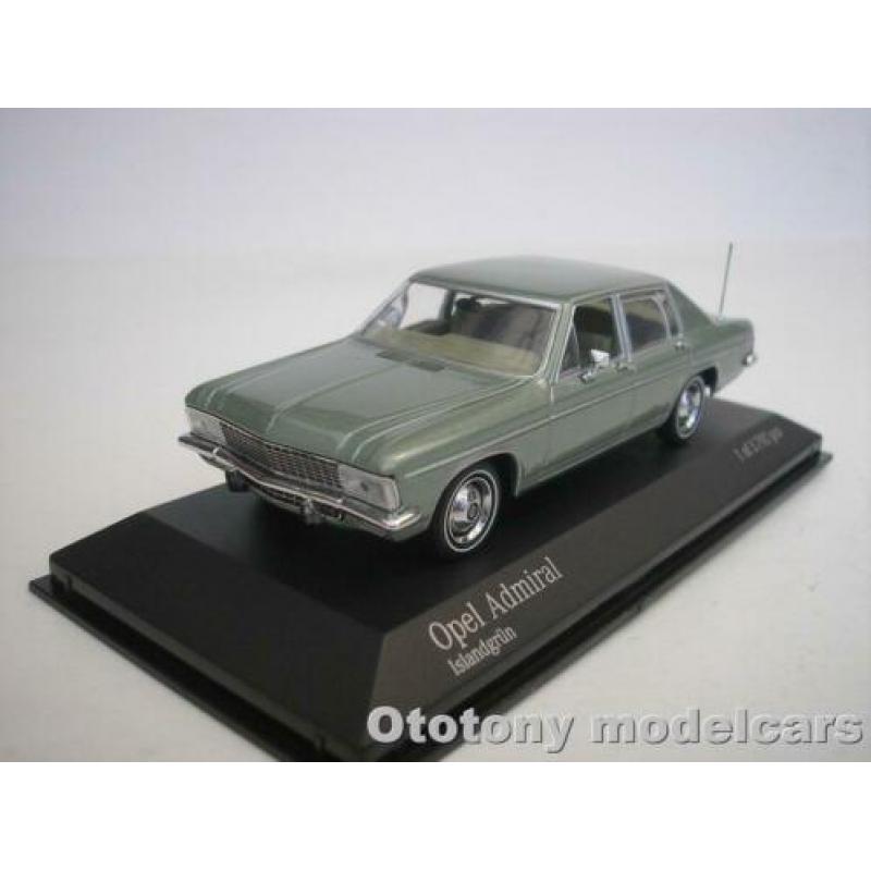 Opel Admiral 1969-77 Groen 1/43 Minichamps