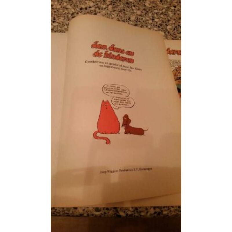 Stripboek jan,jans en de kinderen reclamealbum verzekerings