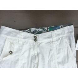 Trend One nieuwe witte capri broek, maat 42 (= L)