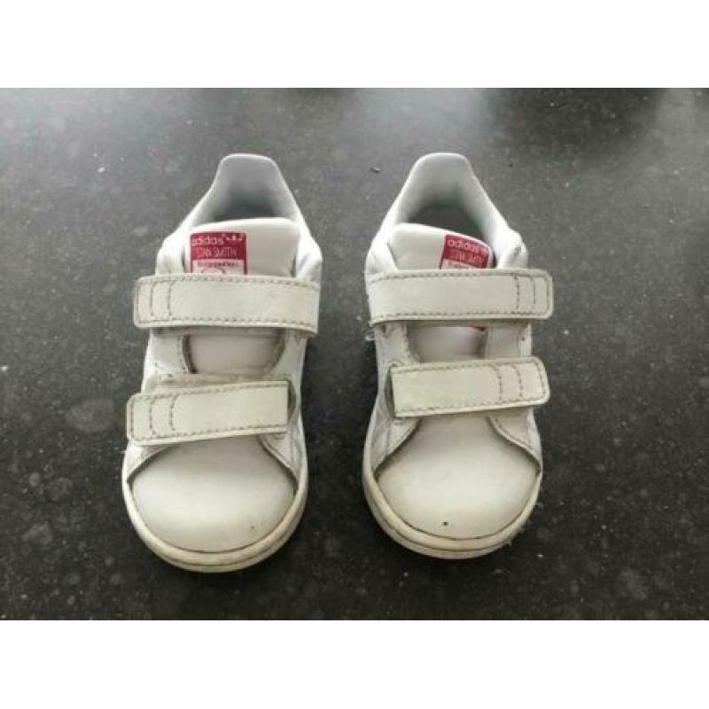 Adidas stan smith maat 21 UK 5K wit roze sneakers sneaker