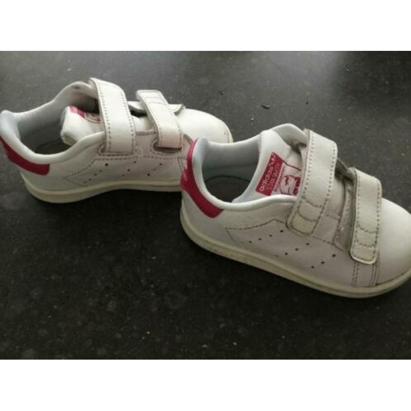 Adidas stan smith maat 21 UK 5K wit roze sneakers sneaker