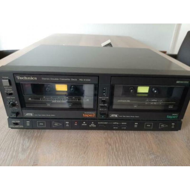 Technics platenspeler en cassetten speler