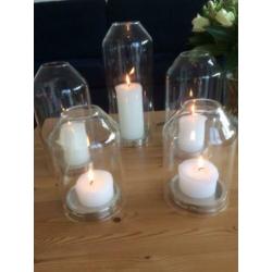 Rivièra Maison windlichten L, M en S - glas - Candle Dômes