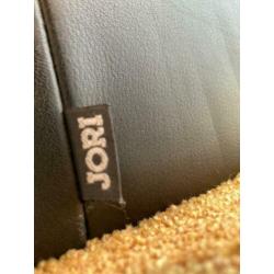 JORI design bankstel zwart leer 2,5 zits