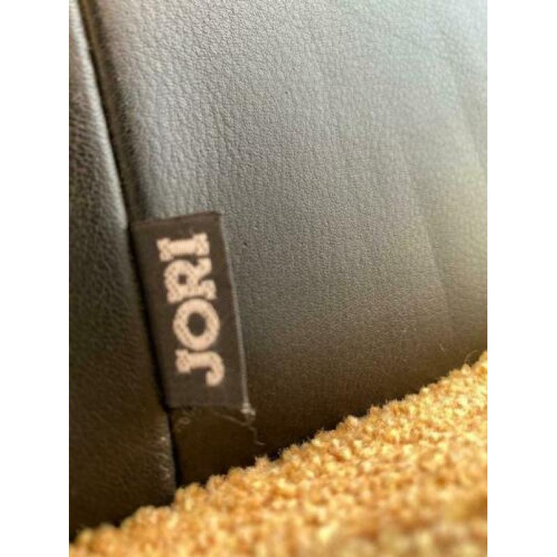 JORI design bankstel zwart leer 2,5 zits