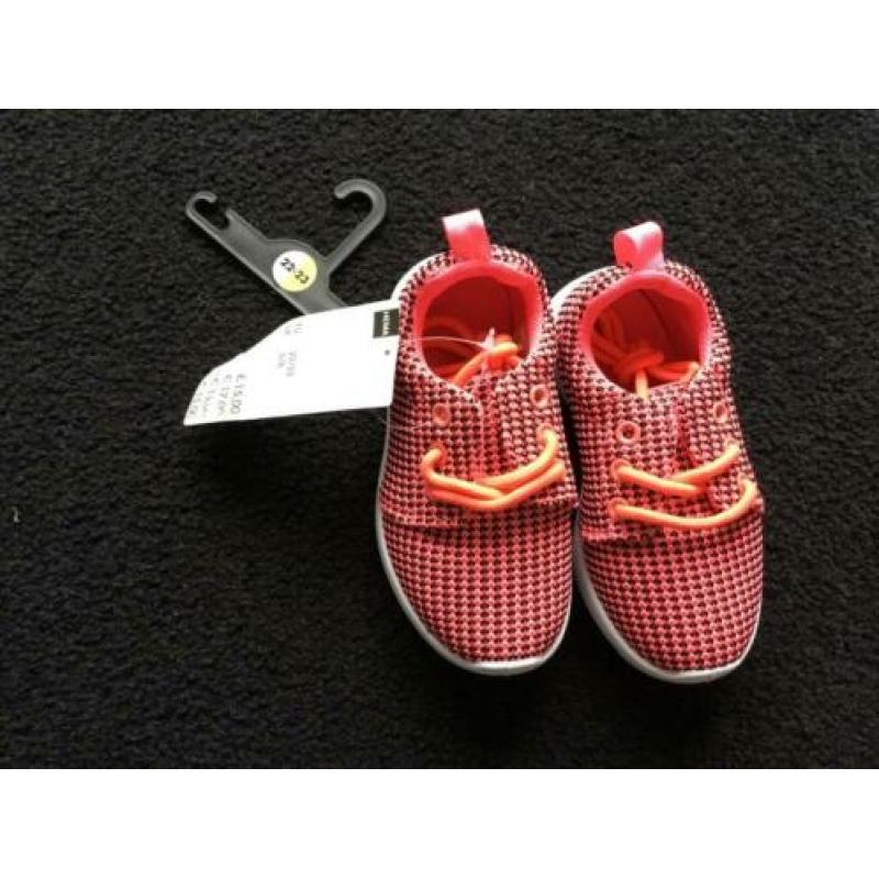 Sneakers maat 22/23 roze nieuw meisje sneaker schoenen mt22