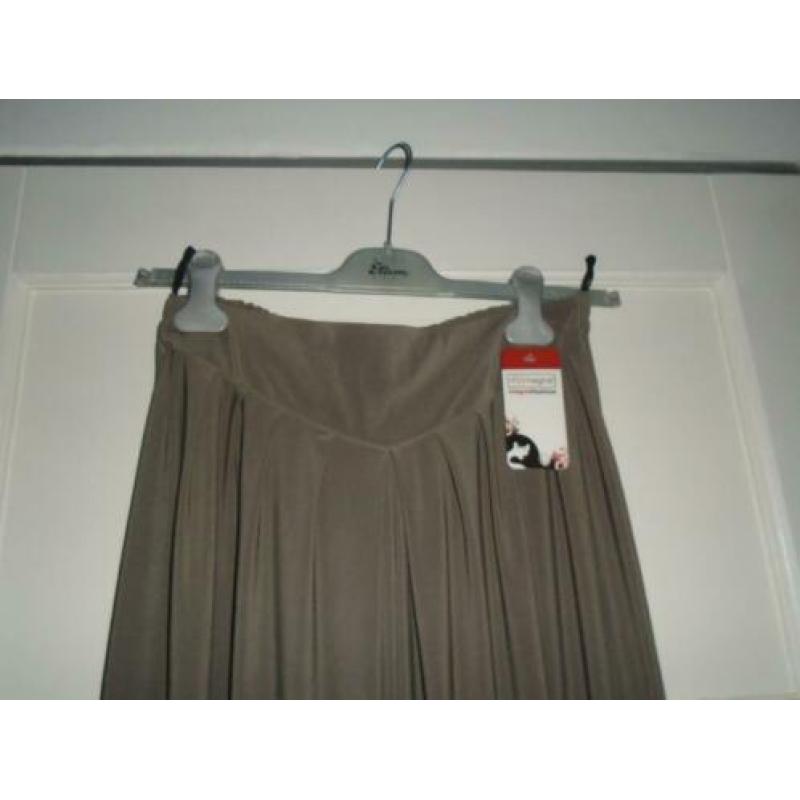 Magna Taupe Lange Stretch Harem Broek maat 52-54 Nieuw