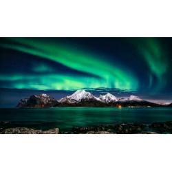 AURORA BOREALIS Polyester Poster Banner Vlag