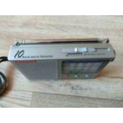 Wereldontvanger transistor radio 10 band