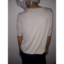 Didi prachtige tricot shirt maat XL ZGAN beige