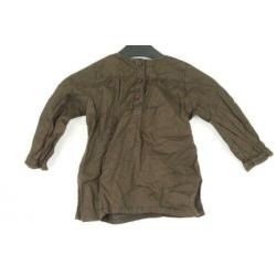 Schattig bruin shirtje.Bloemenstiksel.Mt 86.Merk H&M