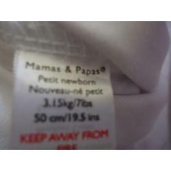 Mamas & papas 2 prematuur broekjes maat 50