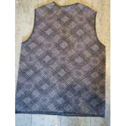 Atelier GJ creation roze met grijs geruit bodywarmer maat XL